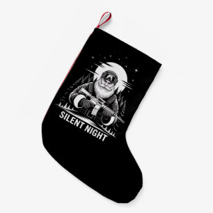 Calcetín Navideño Pequeño Noche de Paz Santa Navidad Veterano Militar