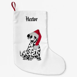 Calcetín Navideño Pequeño Nombre de navidad Dalmatian