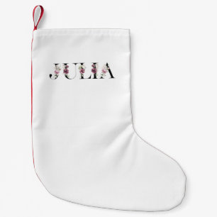 Calcetín Navideño Pequeño Nombre Julia