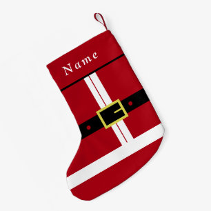 Calcetín Navideño Pequeño Nombre personalizado Navidades de Santa Graciosos