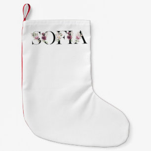 Calcetín Navideño Pequeño Nombre Sofía.