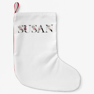 Calcetín Navideño Pequeño Nombre Susan