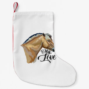Calcetín Navideño Pequeño Norwegian Fjord Horse Gift Fjord Pony