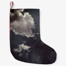 Calcetín Navideño Pequeño nube metalizado