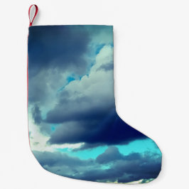 Calcetín Navideño Pequeño Nubes grises