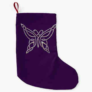 Calcetín Navideño Pequeño Nudos que se encrespan de la mariposa céltica