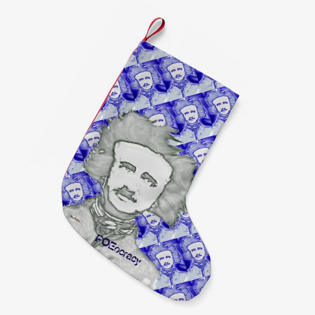 Calcetín Navideño Pequeño OhPoe (BlueMix) (Frente (Colgado))