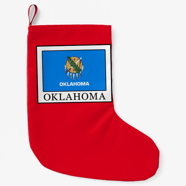 Calcetín Navideño Pequeño Oklahoma (Anverso)