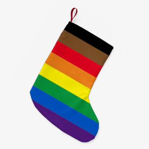 Calcetín Navideño Pequeño Orgullo arco iris Phillip Bandera gay diversidad i