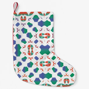 Calcetín Navideño Pequeño Ornamental talavera mexico tiles decor. Modern des