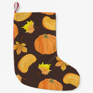 Calcetín Navideño Pequeño Ornamento floral de unicornio: patrón sin foco