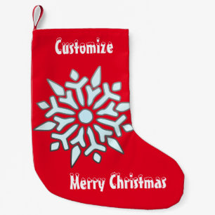 Calcetín Navideño Pequeño Ornamento navideño de Snowflake Thunder_Cove