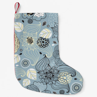 Calcetín Navideño Pequeño Otoño floral: Elegante diseño estacional