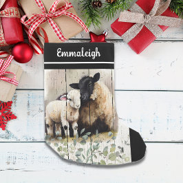 Calcetín Navideño Pequeño Oveja de Suffolk Botánico de Francia