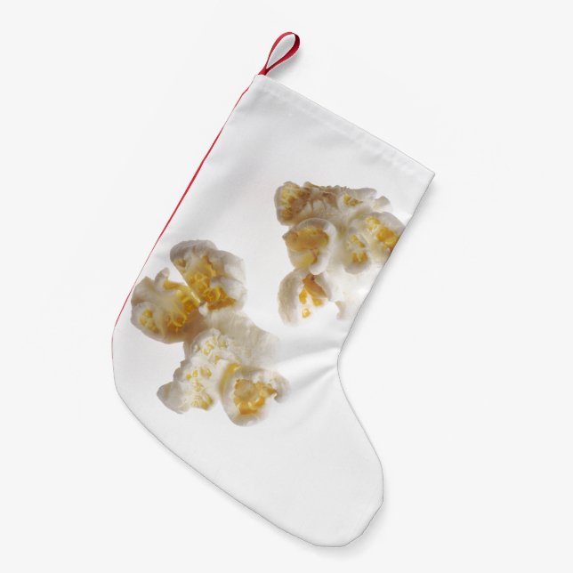 Calcetín Navideño Pequeño Palomitas (Frente (Colgado))