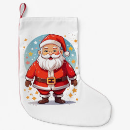 Calcetín Navideño Pequeño Papá Noel