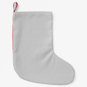 Calcetín Navideño Pequeño Papel de regalo gris con patrón de Navidad moderno