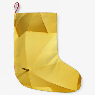 Calcetín Navideño Pequeño Paraguas amarillo
