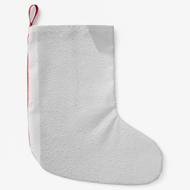 Calcetín Navideño Pequeño Pared de hormigón blanco (Anverso)