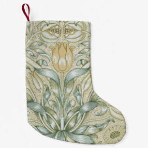 Calcetín Navideño Pequeño Patrón Antiguo de Granada William Morris Lily