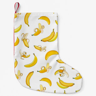 Calcetín Navideño Pequeño Patrón bananero 4