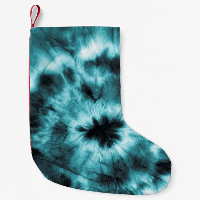 Calcetín Navideño Pequeño Patrón de acuarela africano. Ilustracion Raster (Anverso)