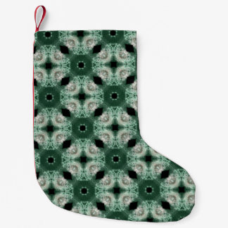 Calcetín Navideño Pequeño Patrón de colores de Navidades verdes