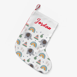 Calcetín Navideño Pequeño Patrón de juguete de bebé