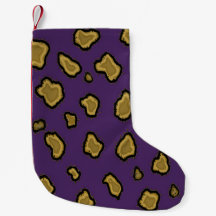 Patrón de piel de leopardo púrpura y dorado