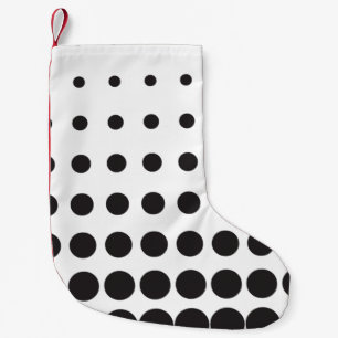 Calcetín Navideño Pequeño Patrón de semitono punto moderno retro