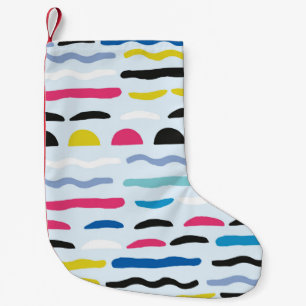 Calcetín Navideño Pequeño Patrón decorativo abstracto geométrico sin soldadu