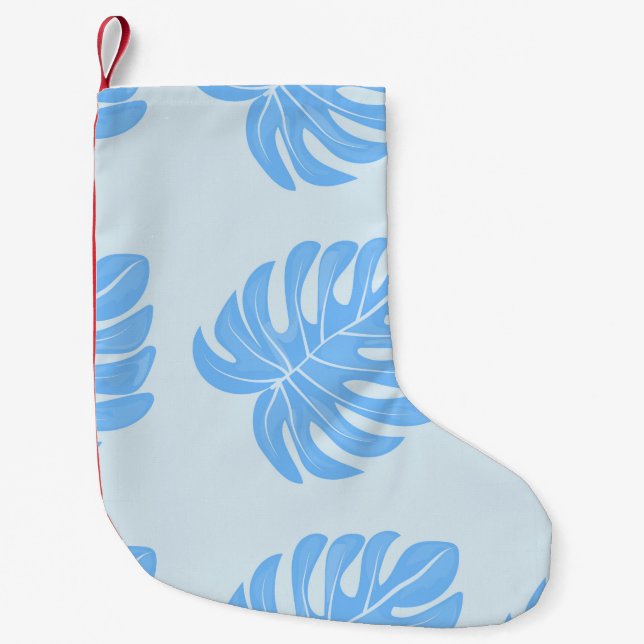 Calcetín Navideño Pequeño Patrón étnico sin fisuras tropicales con licencia  (Anverso)