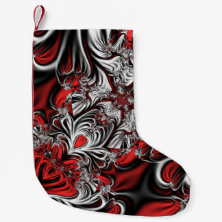 Calcetín Navideño Pequeño patrón fractal