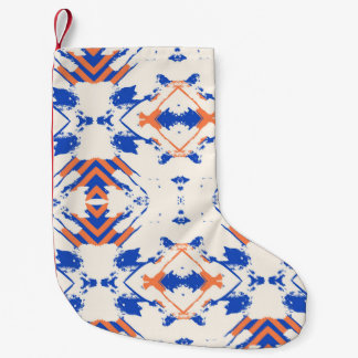 Calcetín Navideño Pequeño  patrón hipster colorido sin fisuras con geométric