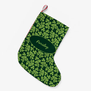 Calcetín Navideño Pequeño Patrón Parsley
