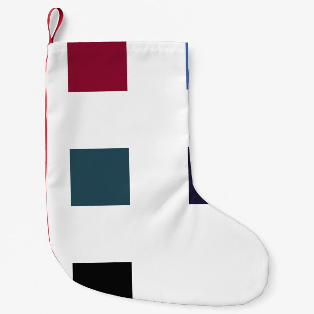 Calcetín Navideño Pequeño Patrón sin foco. Dibujar trazos y elementos de pin (Anverso)