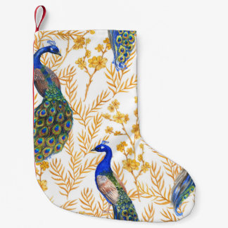 Calcetín Navideño Pequeño Patrón transparente de acuarela dibujada a mano co