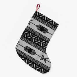 Calcetín Navideño Pequeño Patrón Tribal Azteca Navidades del Suroeste BNW