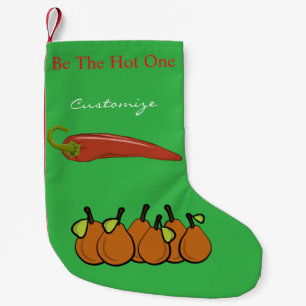 Calcetín Navideño Pequeño Pears and Hot Chili Thunder_Cove