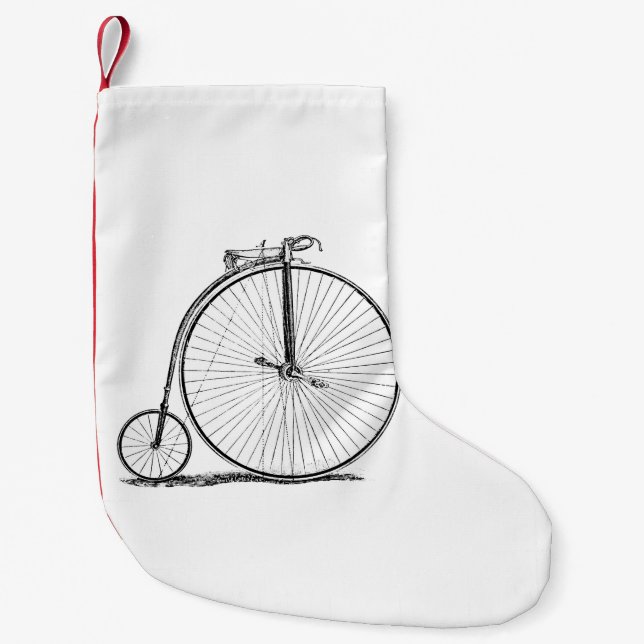 Calcetín Navideño Pequeño Penny Farthing (Anverso)