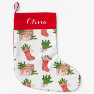 Calcetín Navideño Pequeño Pequeños Navidades personalizados y personalizados