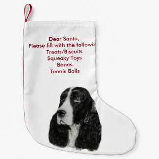 Calcetín Navideño Pequeño Perro de aguas de saltador inglés