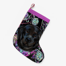 Calcetín Navideño Pequeño Perro de Terranova