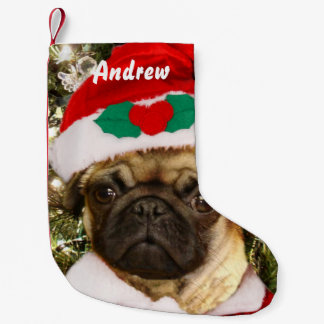 Calcetín Navideño Pequeño Perro del barro amasado del navidad