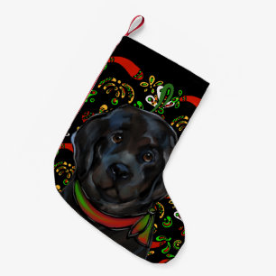 Calcetín Navideño Pequeño Perro Terranova  