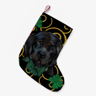 Calcetín Navideño Pequeño Perro Terranova  