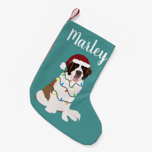 Calcetín Navideño Pequeño Personalizable Saint Bernard