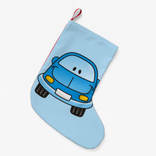 Calcetín Navideño Pequeño Personalizado azul