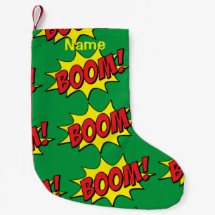 Calcetín Navideño Pequeño Personalizado Boom Thunder_Cove