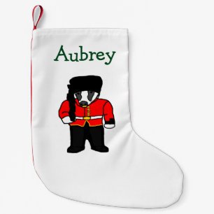 Calcetín Navideño Pequeño Personalizado de la Guardia Real Británica